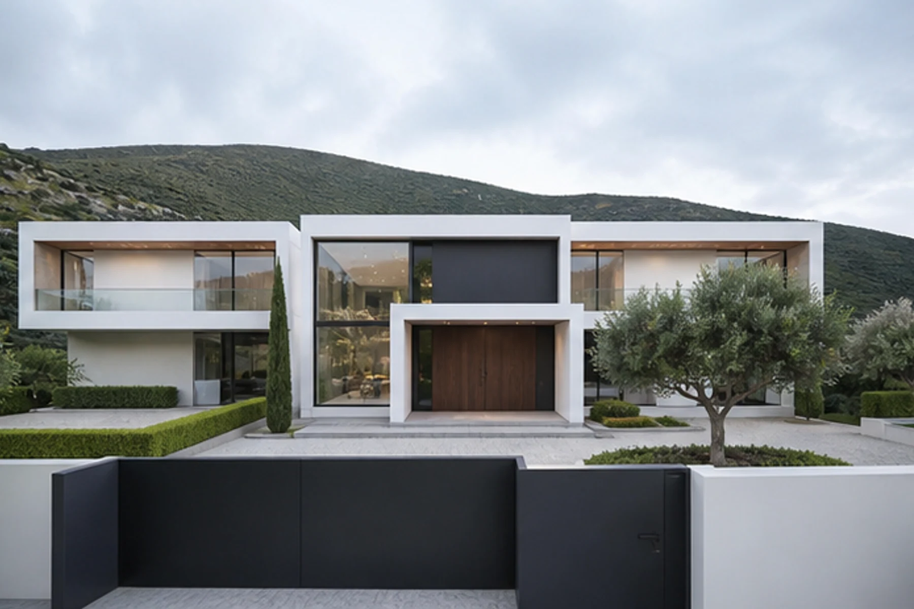 Villa Abbraccio, ingresso