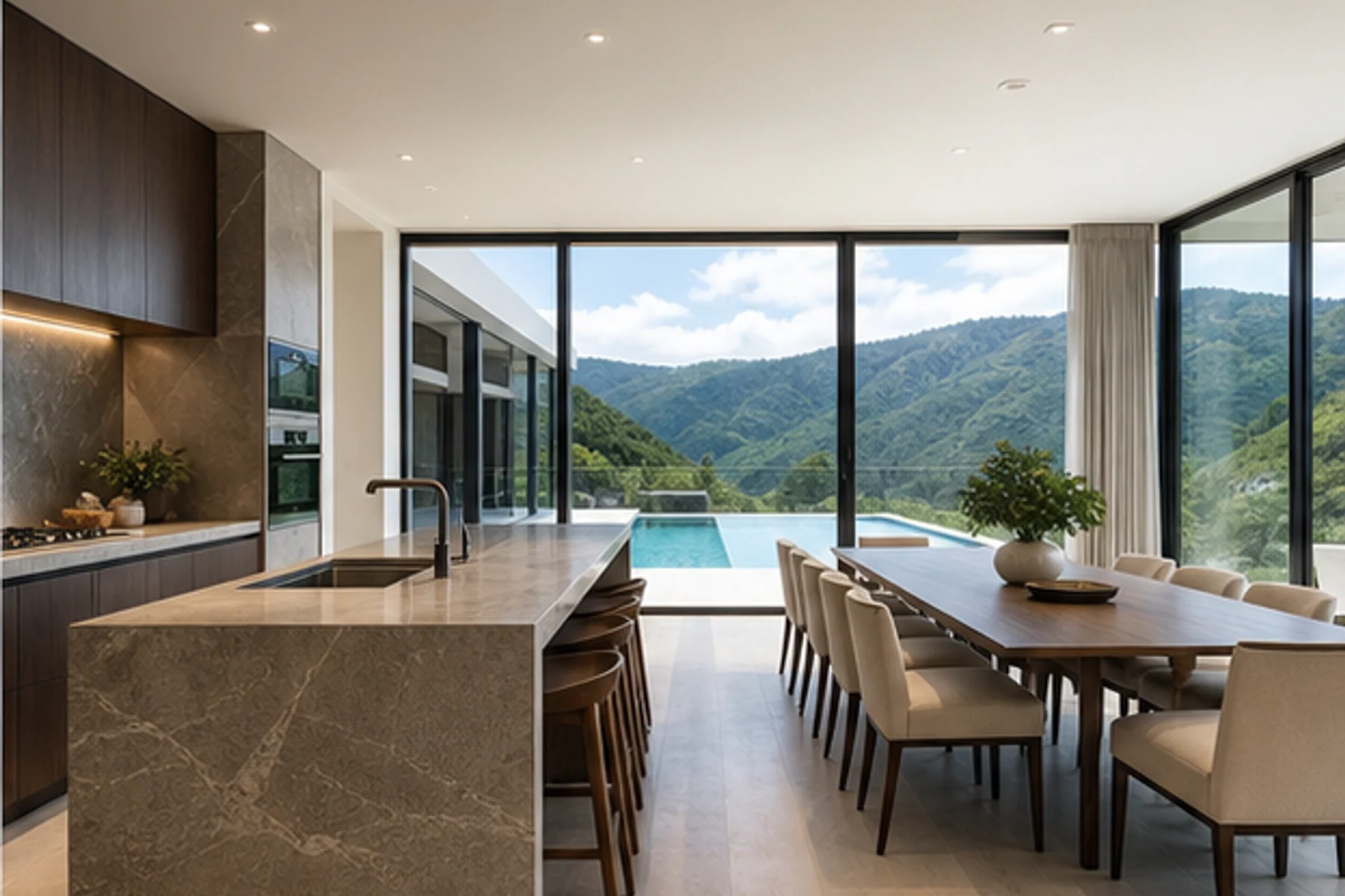 Villa Abbraccio, cucina e pranzo