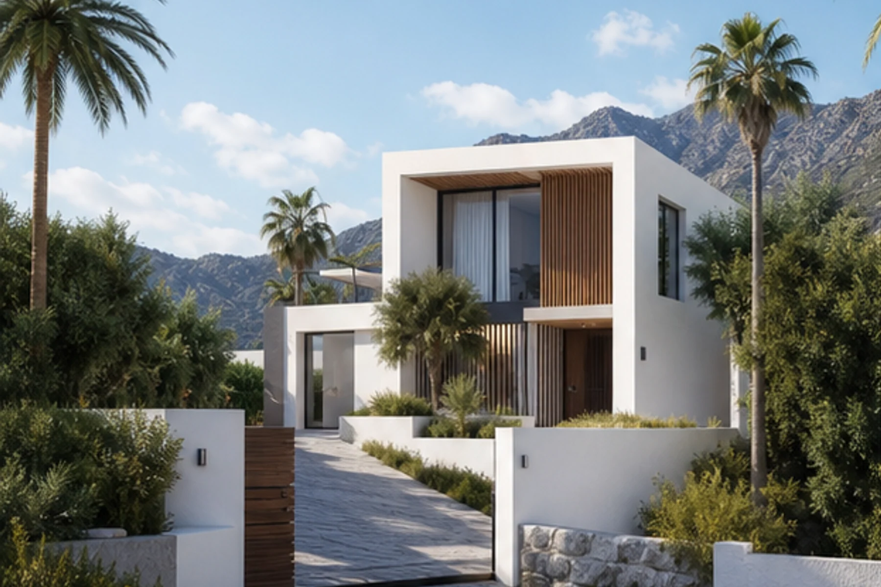 Villa Mediterranea, ingresso