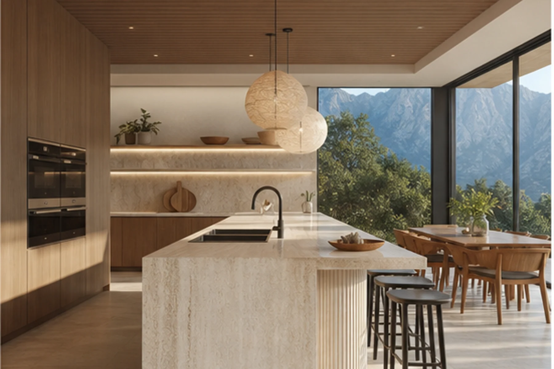 Villa Mediterranea, cucina e pranzo