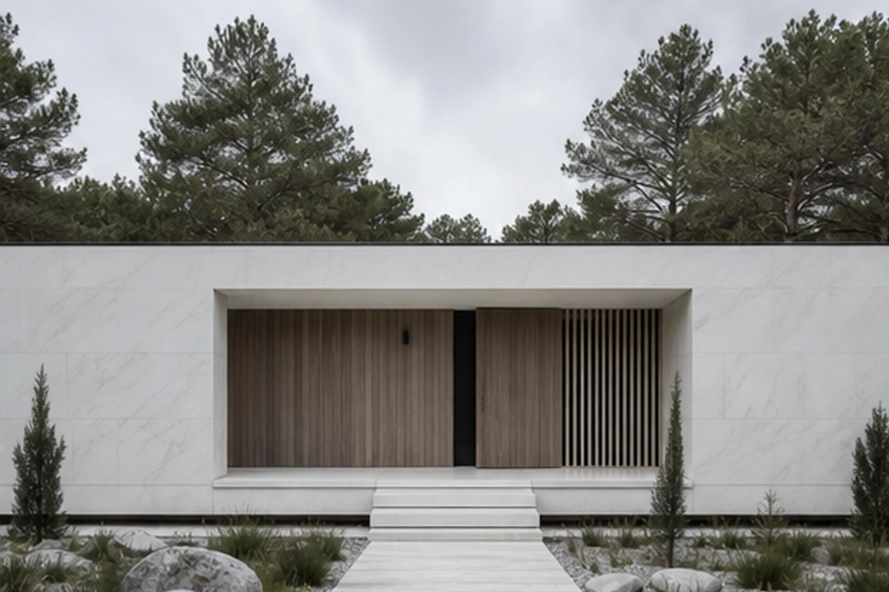 Villa Radura, ingresso