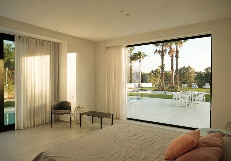 Villa Palmaria — Camera da letto affacciata sul giardino